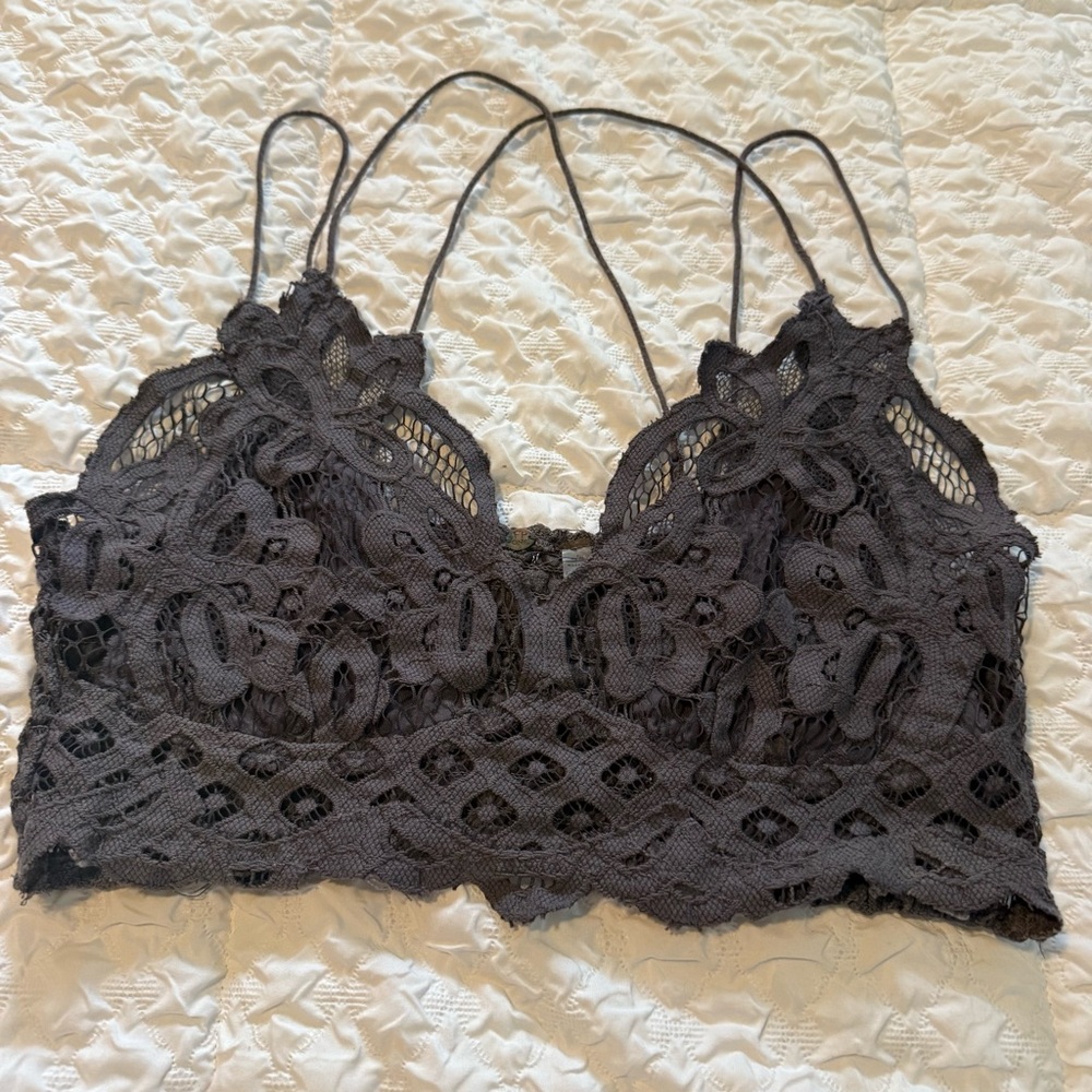 Free People Lace Bralette with adjustable Strappy Back